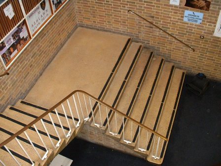Stair cleaning at a school by Tile Doctor Warwickshire